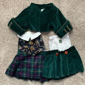 Vtg Vanderbear Wear CORNELIUS Alice Highland Fling The Scottish Dance Outfit Pcs